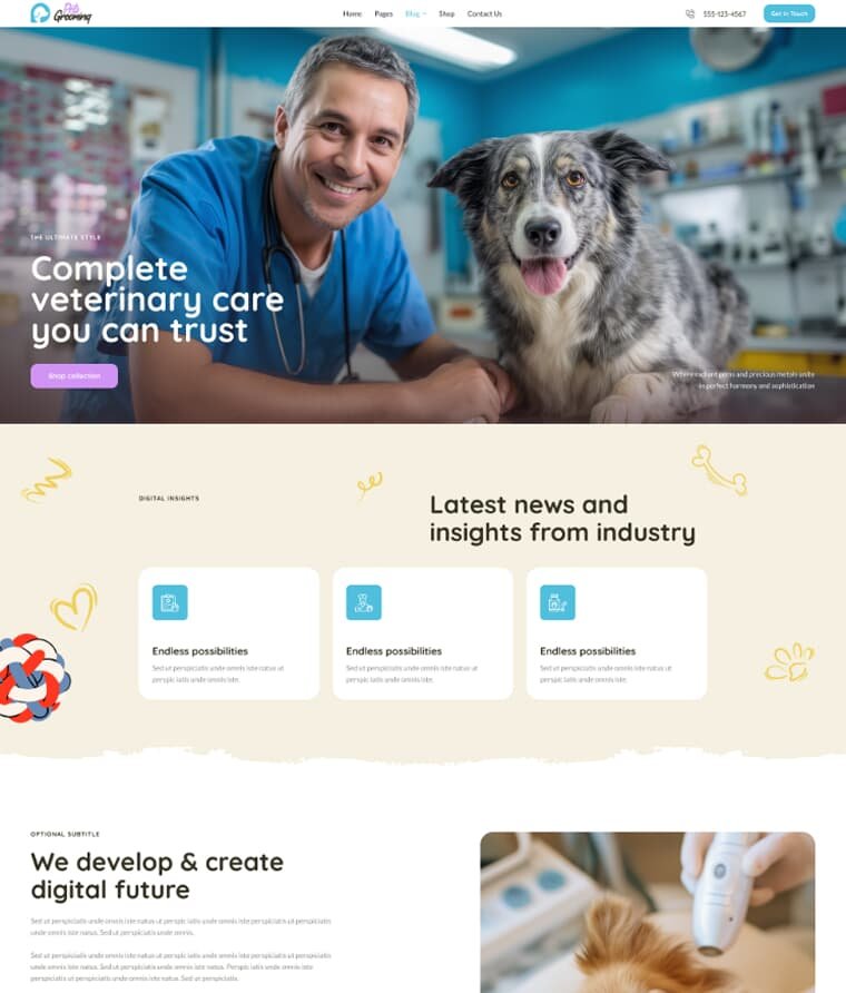 Professional pet care and grooming service in Dubai