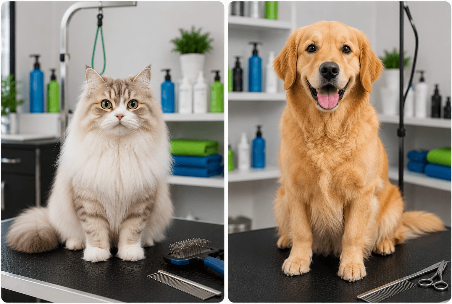 Professional grooming care for pets